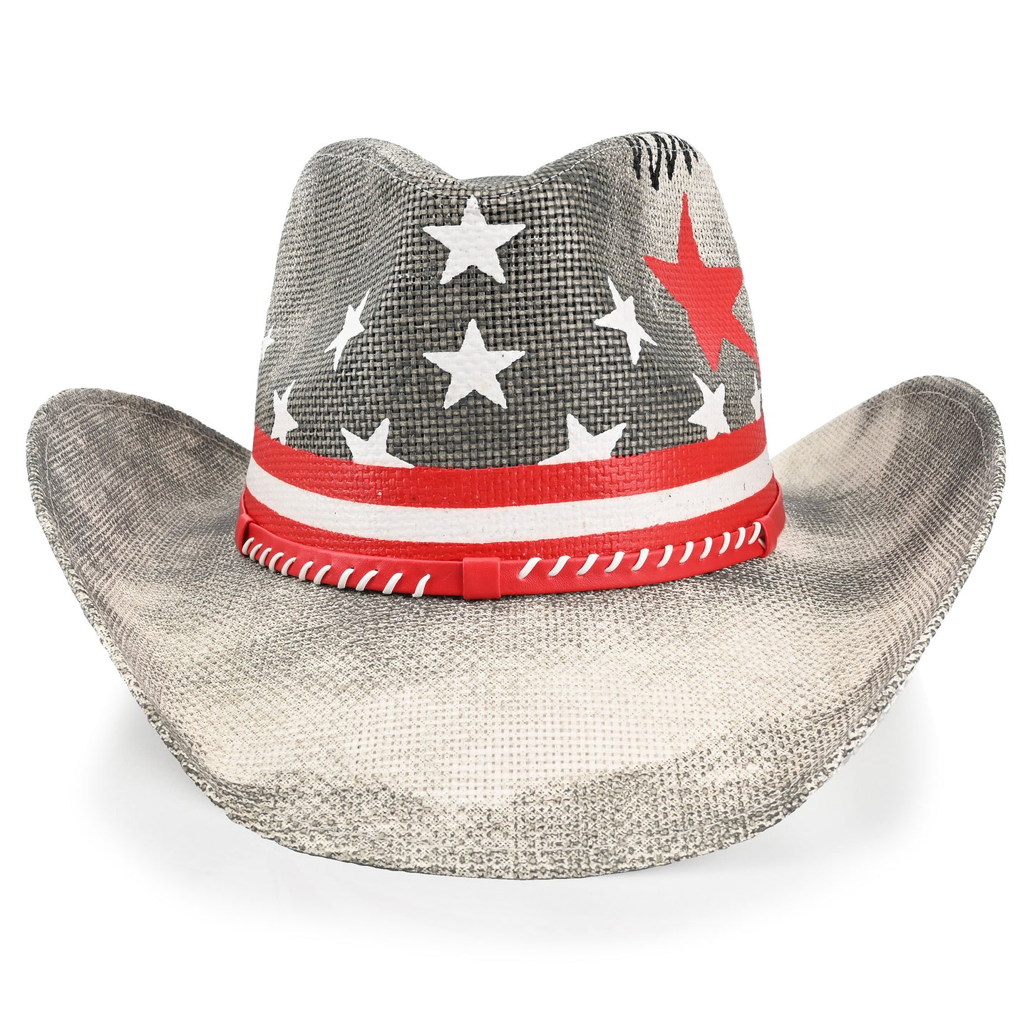 Vintage Stars | Men's & Women's Cowboy Hat Western Cowgirl Hat Straw Sun Hat - Foeran