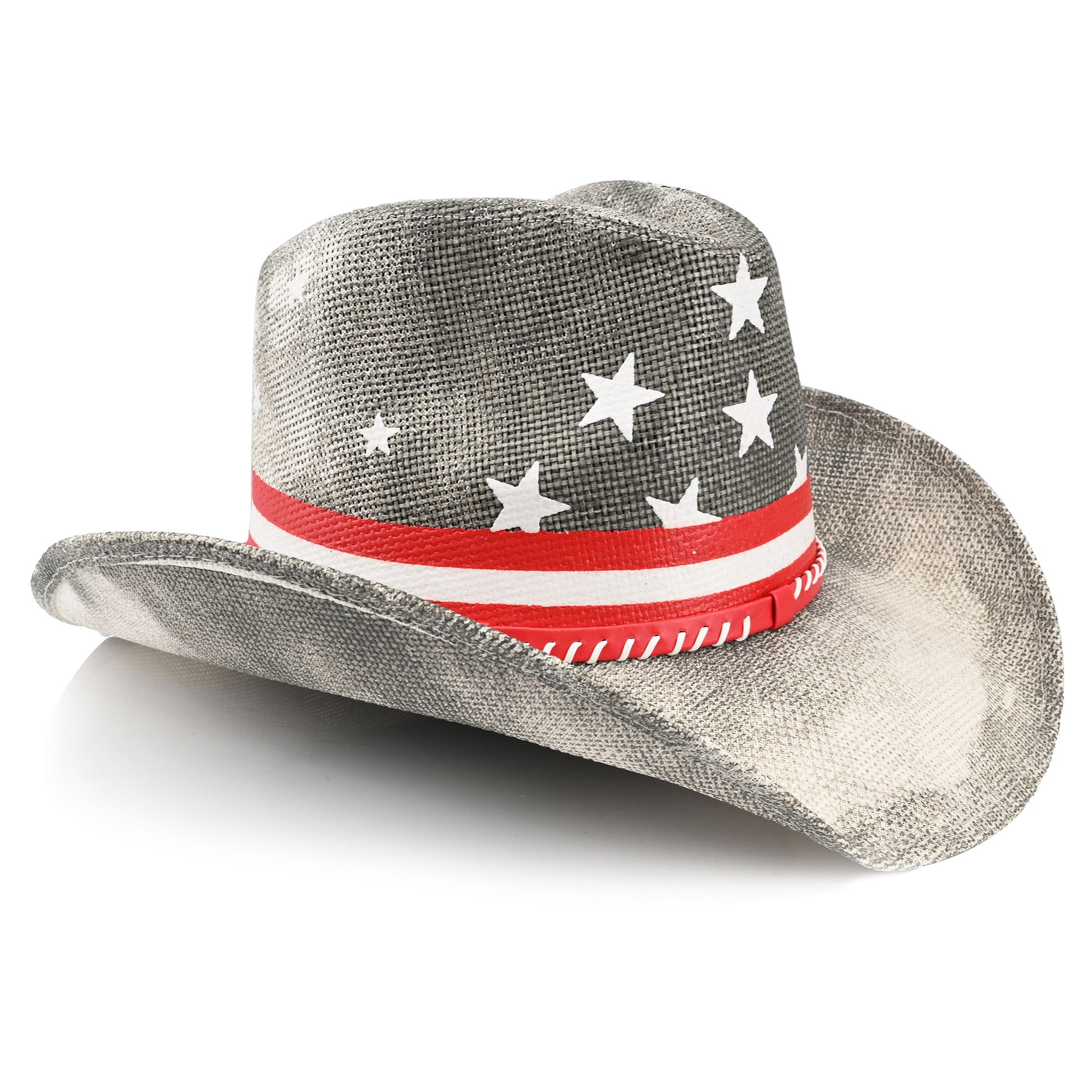 Vintage Stars | Men's & Women's Cowboy Hat Western Cowgirl Hat Straw Sun Hat - Foeran