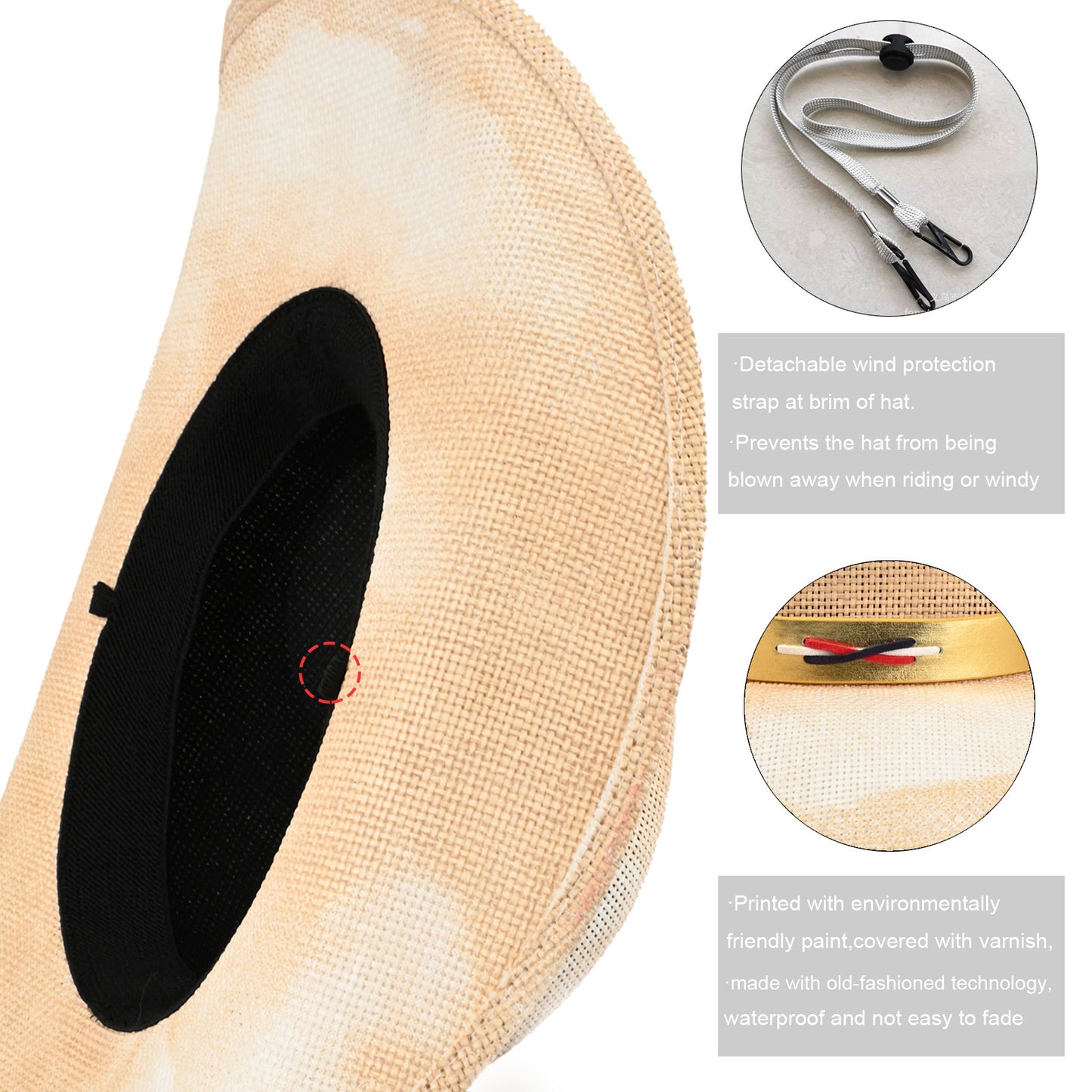 Sparkle Star | Men's & Women's Cowboy Hat Western Cowgirl Hat Straw Sun Hst - Foeran