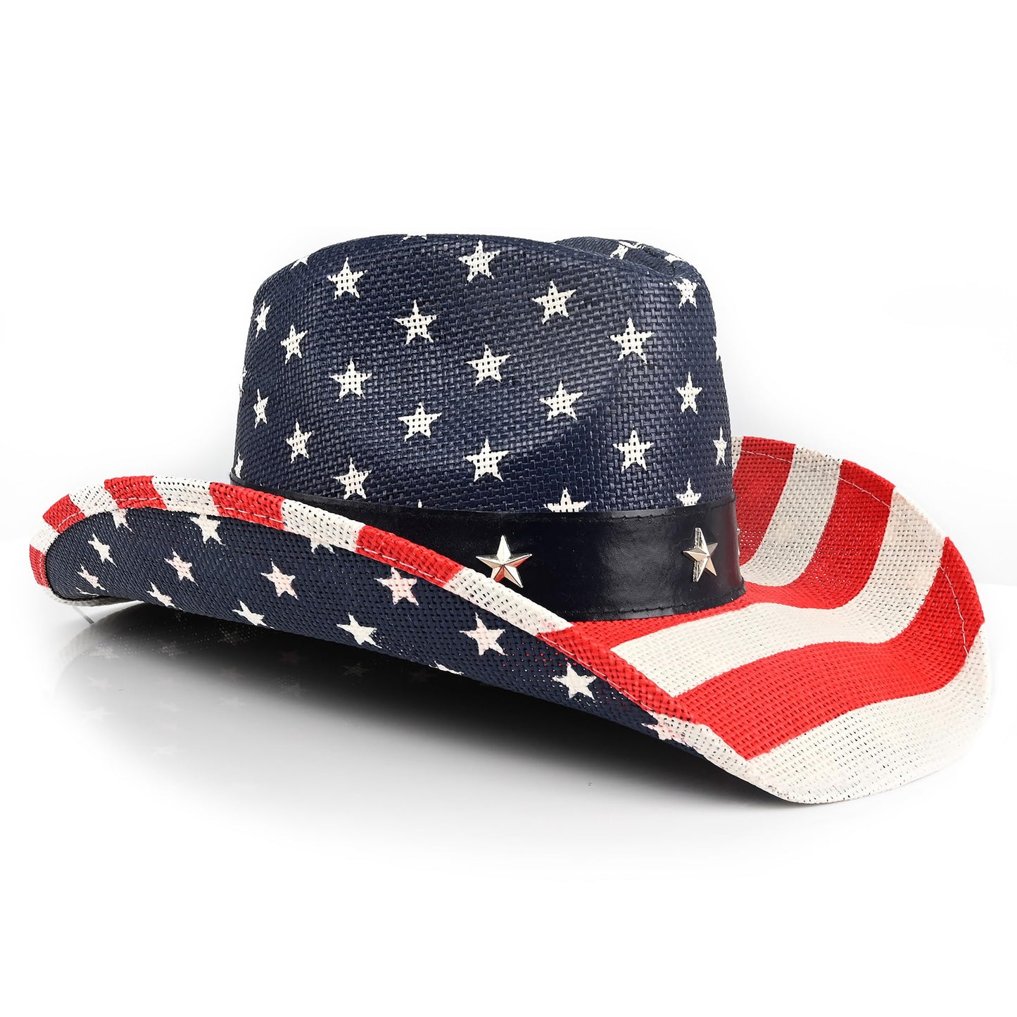American Flag | Classic Men's & Women's Cowboy Hat Straw Cowgirl Hat - Foeran