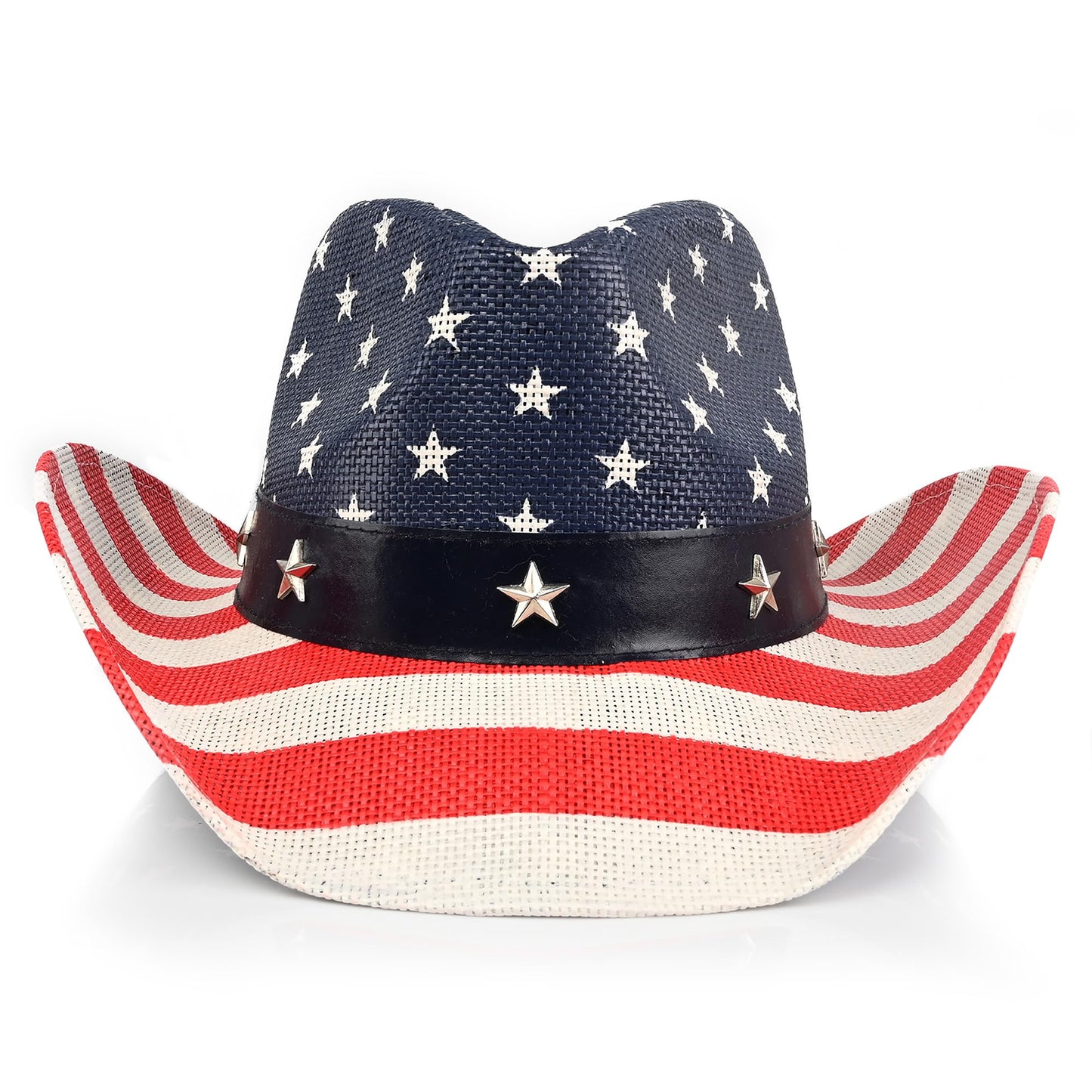 American Flag | Classic Men's & Women's Cowboy Hat Straw Cowgirl Hat - Foeran
