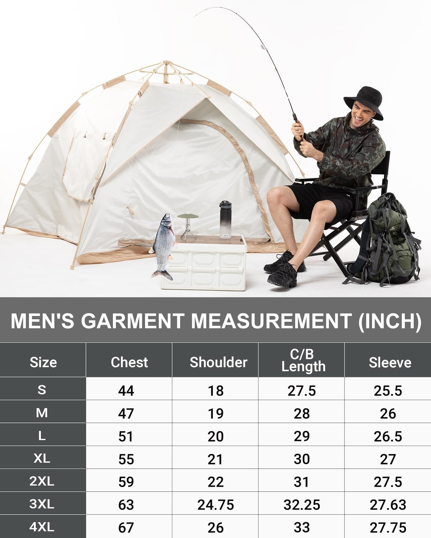 Packable Rain Jacket Men's Lightweight Waterproof Rain Shell Jacket Raincoat with Hood for Golf Cycling Windbreaker - Foeran