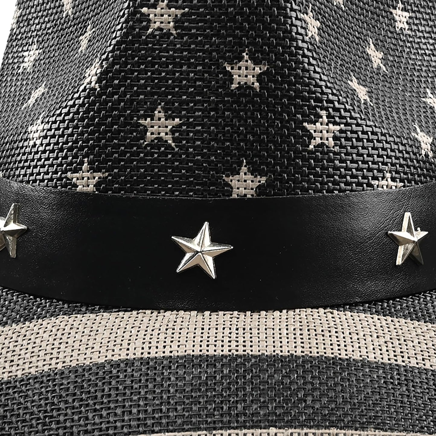 American Flag | Classic Men's & Women's Cowboy Hat Straw Cowgirl Hat | Vintage - Foeran